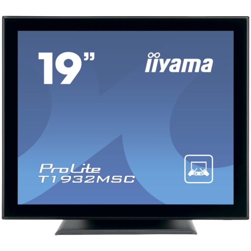 IIYAMA Monitor LED T1932MSC-B1S 19’’ 10pt IPS TOUCH 1280 x 1024 14ms 250 cd/m² projective capacitive IP54 VGA HDMI DP T1932MSC-B1S