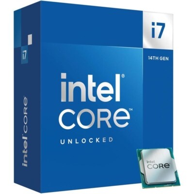 Intel Intel Core i7-14700KF Desktop Processor 20 cores (8 P-cores + 12 E-cores) up to 5.6 GHz - LGA 1700 BX8071514700KF