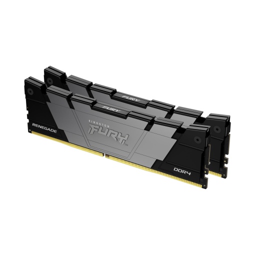 Kingston DDR4 16GB (2x8GB) 3200MHz [FURY RENEGADE], Non-ECC UDIMM, CL16 1.35V, 288-Pin 1Rx8, Memory Kit, w/Heatsink, XMP KF432C16RB2K2/16