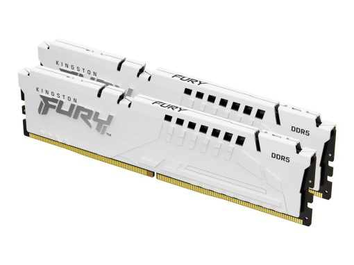 Kingston DDR5 64GB (2x32GB) 5200MHz CL36 DIMM [FURY Beast] White EXPO KF552C36BWEK2-64