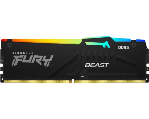 KINGSTON DIMM DDR5 16GB 5600MT/s KF556C40BBA-16 Fury Beast Black RGB XMP *