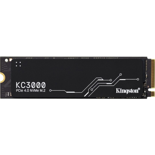 Kingston M.2 NVMe 2TB, 2280, PCIe Gen 4x4, KC3000, 3D TLC NAND, 7,000MB/s Read, 7,000MB/s Write (double sided), Includes cloning software SKC3000D/2048G