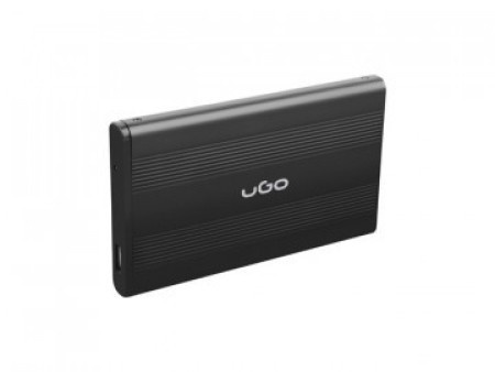 Natec UGO MARAPI S120, HDD/SSD External Enclosure 2.5", SATA, USB2.0, Aluminium, Black UKZ-1003