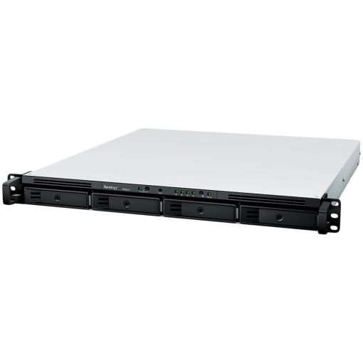 Synology RackStation RS822+, 1U, 4-bays, AMD Ryzen V1500B 4-core 2.2 GHz; 2 GB DDR4 ECC SODIMM, 1x free memory slot (up to 32GB upgradable); 4x RJ45 1GbE, 2x USB 3.1; PCIe Gen3 – Card/M2D20, 150W PS, 3yr warranty RS822PLUS