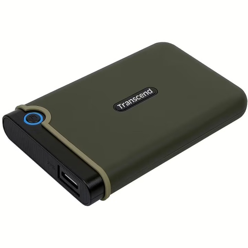 Transcend External HDD 1TB Slim form factor, M3G, USB 3.1, 2.5, Anti-shock system, Backup software, 185g, Military Green (Slim) TS1TSJ25M3G
