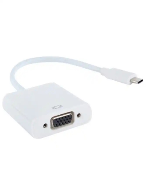 Adapter USB 3.1 Tip C - VGA M/Ž e-Green beli *