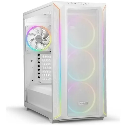 be quiet! SHADOW BASE 800 FX White, MB compatibility: E-ATX / ATX / M-ATX / Mini-ITX, ARGB illumination, Four pre-installed be quiet! Light Wings 3 140mm PWM fans, including space for water cooling radiators up to 420mm BGW64
