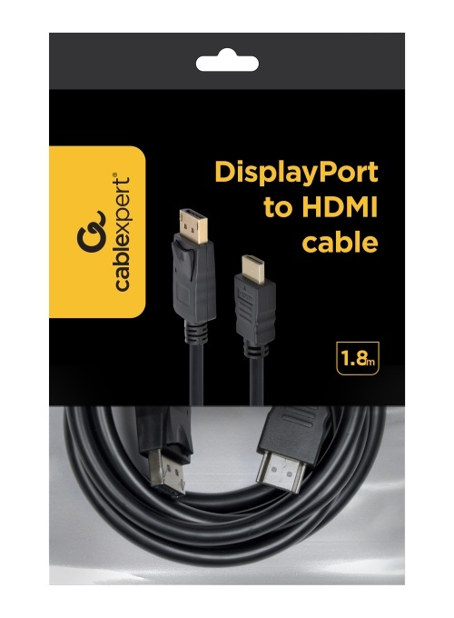 Gembird MONITOR Cable, DisplayPort/HDMI M/M, 1.8m CC-DP-HDMI-6