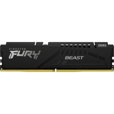 Kingston DDR5 16GB 5200MHz [FURY BEAST], Non-ECC UDIMM, CL40 1.25V, 288-Pin 1Rx8, w/Heatsink KF552C40BB-16 *