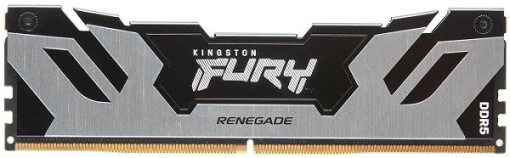Kingston DDR5 16GB 7200MHz [FURY RENEGADE], Non-ECC UDIMM, CL38 1.45V, 288-pin 1Rx8, Silver/Black, w/Heatsink, XMP KF572C38RS-16