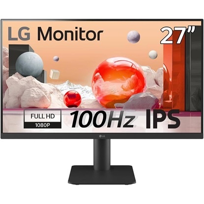 LG 27” IPS FHD 1920x1080@100Hz, 16:9, 1000:1, 250 cd/m², 5ms, 178º/178º, 2 HDMI, 2Wx2, VESA, Height/Tilt, Black, 3yw 27MS550-B