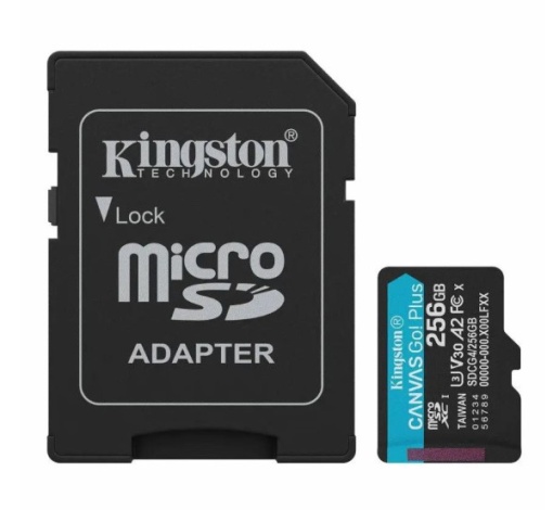 Micro SD Kingston 256B Canvas Go Plus SDCG4/256GB +adapter *