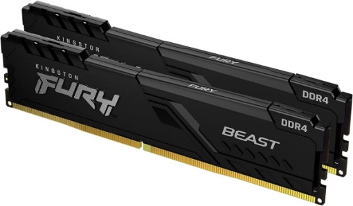 RAM DDR4 64GB (2x32GB) 3600MHz Kingston Fury Beast KF436C18BBK2/64 *