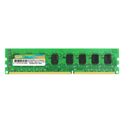 Silicon Power DDR3L 8 GB, 1600MHz, UDIMM, CL11 1.35V, 512Mx8 SP008GLLTU160N02