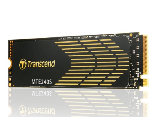 Transcend M.2 NVMe 500GB, 2280, PCIe Gen 4x4, M-Key, 3D TLC, with Dram, Read/Write up to 3,800/2,800 MB/s TS500GMTE240S