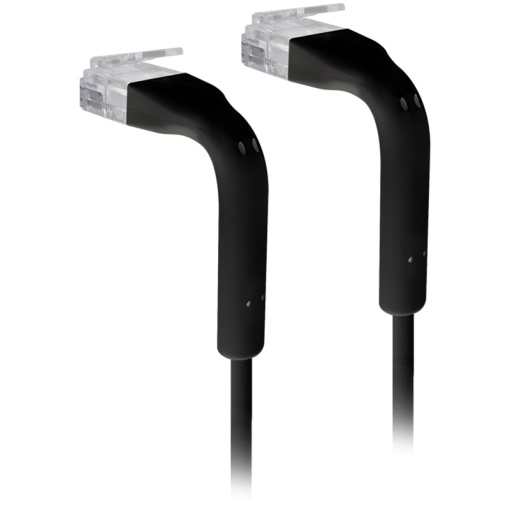 Ubiquiti U-Cable-Patch-2M-RJ45-BK Ultra-thin patch cable with bendable boots designed for installation flexibility U-CABLE-PATCH-2M-RJ45-BK