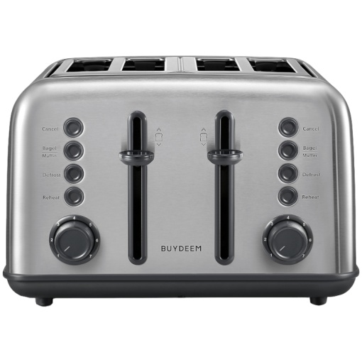 BUYDEEM 4 Slice Toaster, model DT640E, color Stainless Stell, EU DT640E-SS/EU