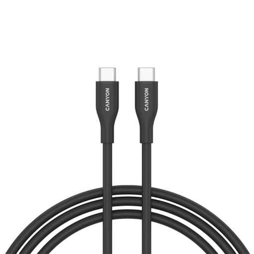 CANYON cable CC60SC10 C-C 60W 1m Silicon Black CNS-CC60SC10B