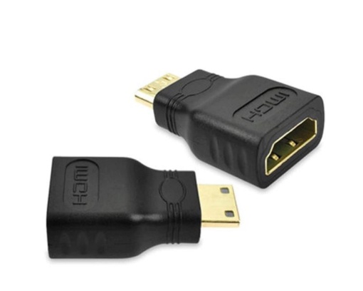 E-GREEN Adapter Mini HDMI (M) - HDMI (F) crni *