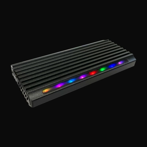 HDD SSD Rack LC Power LC-M2-C-NVME-4 Enclosure for NVMe M.2 SSD USB-C (USB3.2 Gen.2x1) Usb Type-C Black