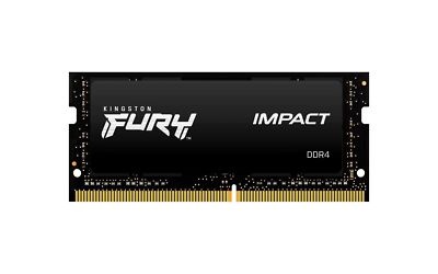 Kingston DDR4 32GB SO-DIMM 3200MHz [FURY IMPACT], Non-ECC Unbuffered, CL20 1.2V, 260-pin 2Rx8 KF432S20IB/32 *