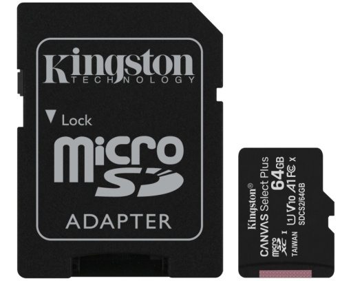 KINGSTON Memorijska kartica A1 MicroSDXC 64GB 100R class 10 SDCS2/64GB + adapter *