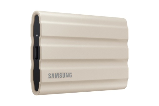 Samsung Portable SSD 2TB, T7 SHIELD, USB 3.2 Gen.2 (10Gbps), Rugged, [Sequential Read/Write : Up to 1,050MB/sec /Up to 1,000 MB/sec], Beige MU-PE2T0K/EU