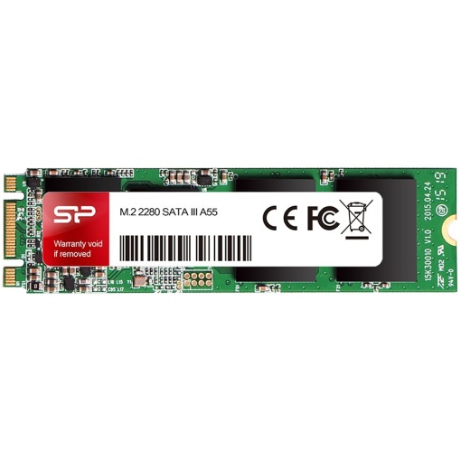 Silicon Power Ace - A55 256GB SSD M.2 (3D NAND) M.2 2280, Value Series 3D NAND, SLC Cache - Max 560/530 MB/s SP256GBSS3A55M28