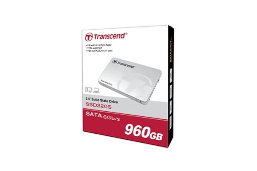 Transcend 2.5" 960GB SSD, SATA III, 3D TLC TS960GSSD220S