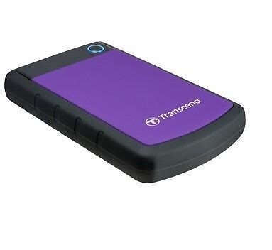 Transcend External HDD 4TB, H3P, USB3.0, 2.5", Anti-shock system, Backup software, 308 gr, Black/Purple TS4TSJ25H3P