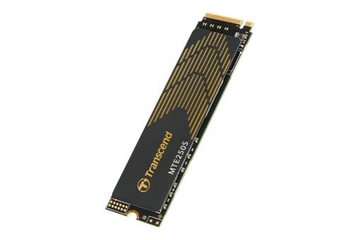 Transcend M.2 NVMe 1TB, 2280, PCIe Gen 4x4, 3D TLC, with Dram, Read/Write up to 7,200/6,200 MB/s, Graphene Heatsink TS1TMTE250S