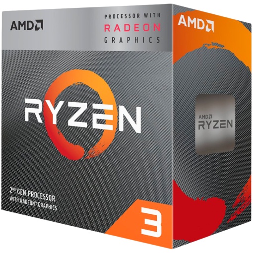 AMD CPU Desktop Ryzen 3 4C/4T 3200G (4.0GHz,6MB,65W,AM4) box, RX Vega 8 Graphics, with Wraith Stealth cooler YD3200C5FHBOX *
