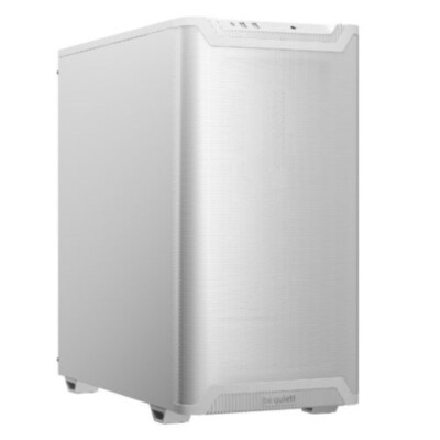 be quiet! PURE BASE 501 Airflow White, MB compatibility: ATX / M-ATX / Mini-ITX, Two pre-installed be quiet! Pure Wings 3 140mm fans, Ready for water cooling radiators up to 360mm BG075