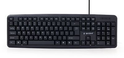 Gembird Keyboard US, USB, Black KB-U-103