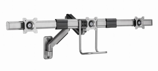 Gembird Wall 3-Display Mounting Arm, Max. 8kg (per screen), 17”-27” MA-WA3-01