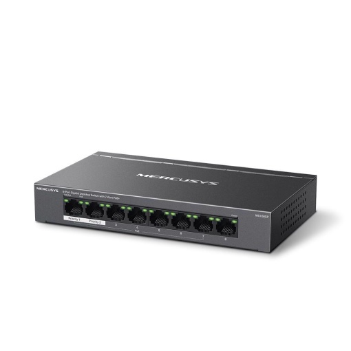 LAN Switch Mercusys MS108GP v1.0, 8port 10/100/1000Mbps Desktop Switch with 7-port PoE+ (72666)