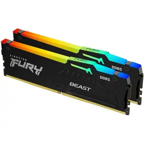 Memorija DDR5 32GB (2x16) 6000MHz Kingston Fury Beast RGB KF560C30BBAK2-32 *