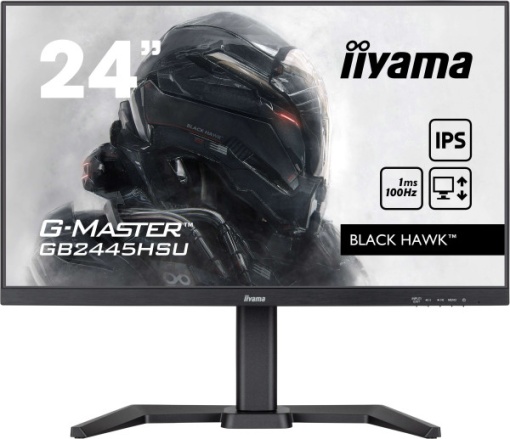 Monitor 23.8" Iiyama GB2445HSU-B2 IPS 1920x1080/100Hz/1ms/HDMI/DP/USB/pivot/zvuč
