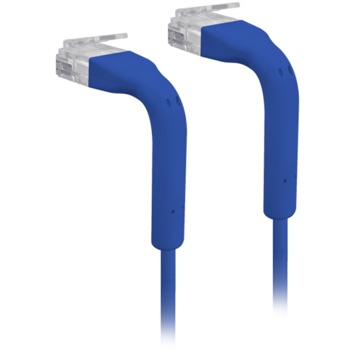 Ubiquiti U-Cable-Patch-1M-RJ45-BL Ultra-thin patch cable with bendable boots designed for installation flexibility, 3 mm outer diameter, 1m, Blue U-CABLE-PATCH-1M-RJ45-BL