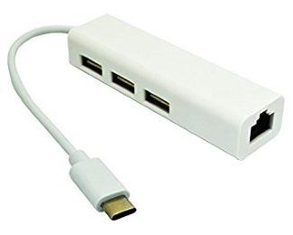 E-GREEN USB 3.1 tip C HUB (3 port USB 2.0 + 1port fast ethernet) *