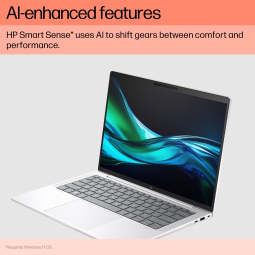 HP HP EliteBook 1040 G11, Intel Core Ultra 7 155H, 16GB RAM (onboard), 512GB PCIe NVMe SSD, 14" AG UWVA WUXGA 1920x1200, Intel Arc Graphics, Backlit, 2 Thunderbolt 4, 1 USB-C 3.2, 1 USB-A 3.1, 1 HDMI 2.1, FP, BT 5.3, Win11Pro, YU, 3yw, 1y W 9G0G9ET