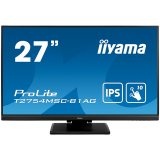 IIYAMA Multiboard T2754MSC-B1AG 27" PCAP 10P Touch, Anti Glare coating, 1920x1080, IPS-panel, Slim Bezel, Speakers, VGA, HDMI, Double Hinge stand, 300cd/m², USB (1x 3.0), 5ms, USB Touch Interface EAN:4948570118632 T2754MSC-B1AG