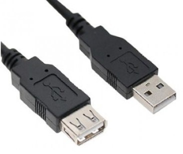 Kabl E-Green 2.0 USB A - USB A M/F 1.8m Produzni Crni