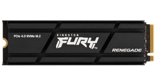 Kingston M.2 NVMe 4TB, 2280, PCIe Gen 4x4, FURY Renegade, 3D TLC NAND, Read up to 7,300 MB/s, Write up to 7,000 MB/s, Includes cloning software, w/Heatsink SFYRDK/4000G
