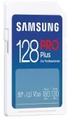 Samsung SD Card 128GB, PRO Plus, SDXC, UHS-I U3 V30 Class 10, Read up to 180MB/s, Write up to 130 MB/s, for 4K and FullHD video recording, w/USB Card Reader MB-SD128SB/WW