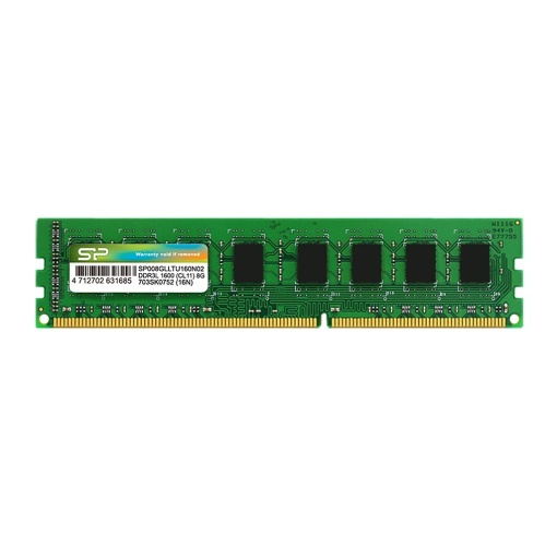 Silicon Power DDR3L 4 GB, 1600MHz, UDIMM, CL11 1.35V, 512Mx8 SP004GLLTU160N02 *