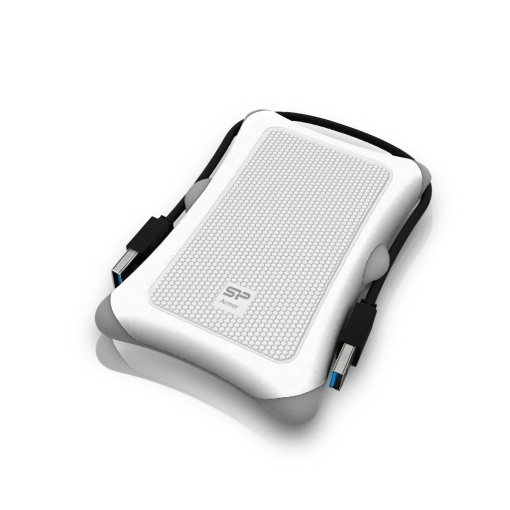 Silicon Power Portable HDD 2TB, Armor A30, USB 3.2 Gen.1, White SP020TBPHDA30S3W