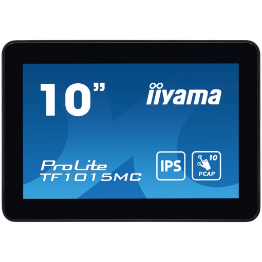 The ProLite TF1015MC (10.1 inch) uses PCAP touch technology and is built into an eye catching bezel with edge-to-edge glass. Equipped with a foam seal finish it supports seamless integration into kiosks and provides IP65 rating. TF1015MC-B3