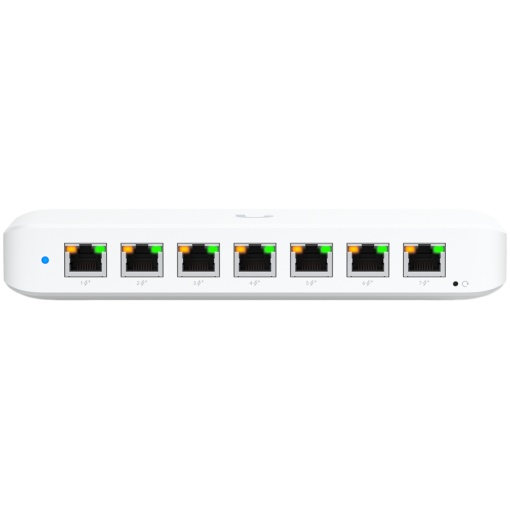 Ubiquiti USW-Ultra-60W Layer 2, 8-port GbE PoE switch: 7x GbE PoE+ output ports, GbE port with optional PoE++ input USW-ULTRA-60W
