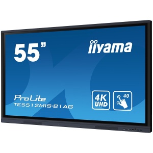55" iiWare10 , Android 11, 40-Points PureTouch IR with zero bonding, 3840x2160, UHD IPS panel, Metal Housing, Fan-less, Speakers 2x 16W front, VGA, HDMI 3x HDMI-out, USB-C with 65W PD (front), Audio mini-jack and Optical Out (S/PDIF), USB Touch Inter TE55 - Img 2